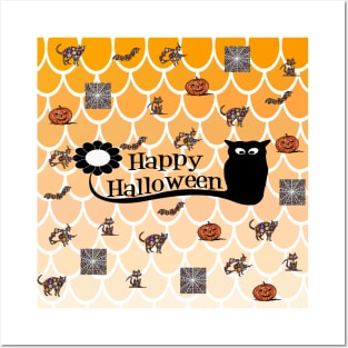 Halloween emoji Posters and Art